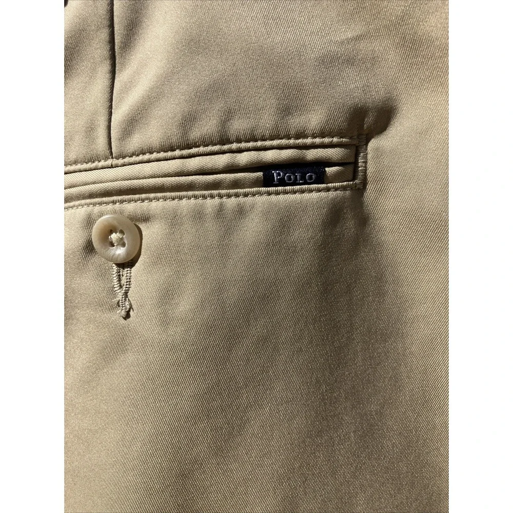 Polo Ralph Lauren Chino‎ Shorts Mens Size 40 Light Khaki Tan Classic Fit Cotton